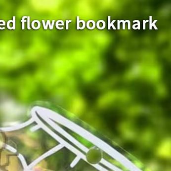 Dried Flower Bookmark - Set of Clear Bottle Shape Bookmarks