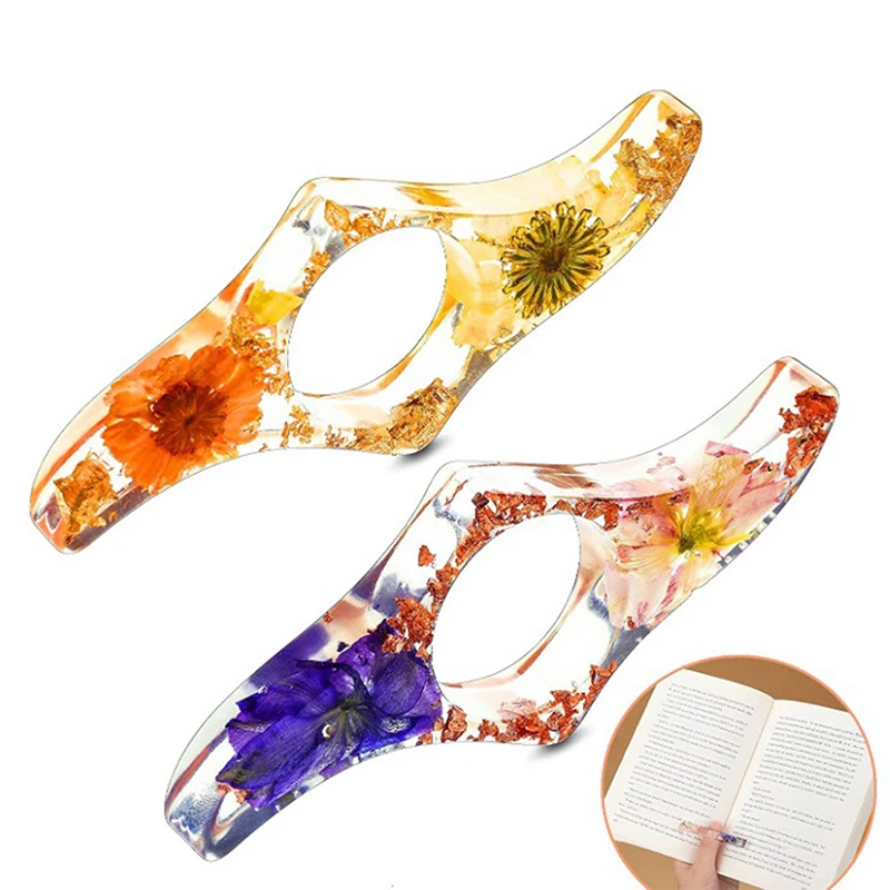 Dried Flower Bookmark - 1PC Epoxy Dried Flowers Thumb Book