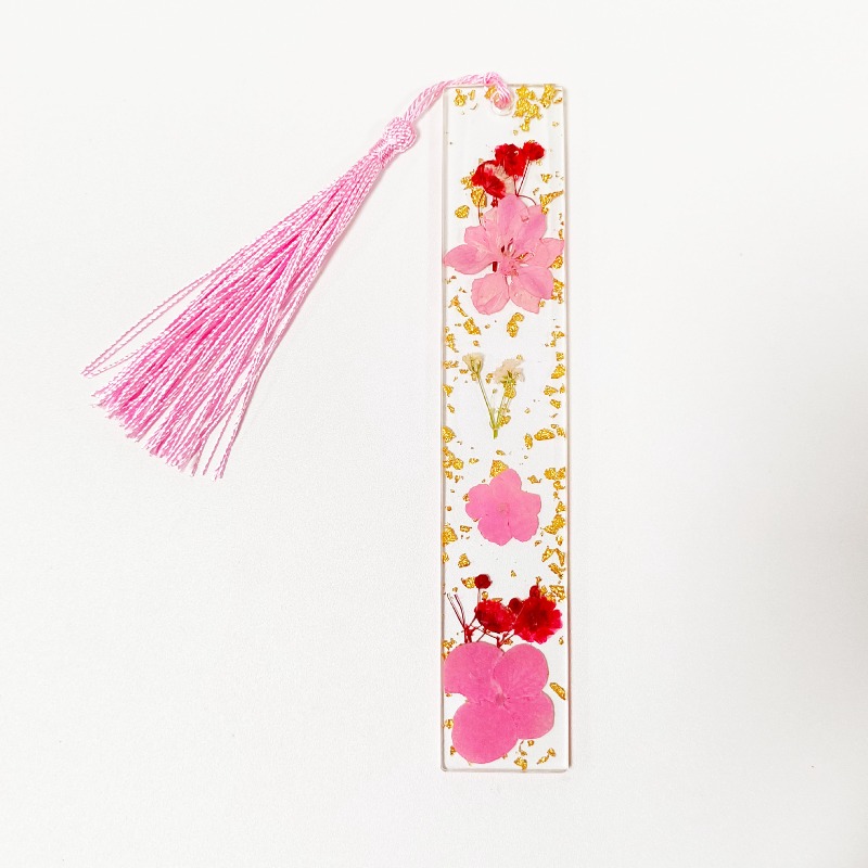 5pcs Creative Transparent Acry - Dried Flower Bookmark review and price